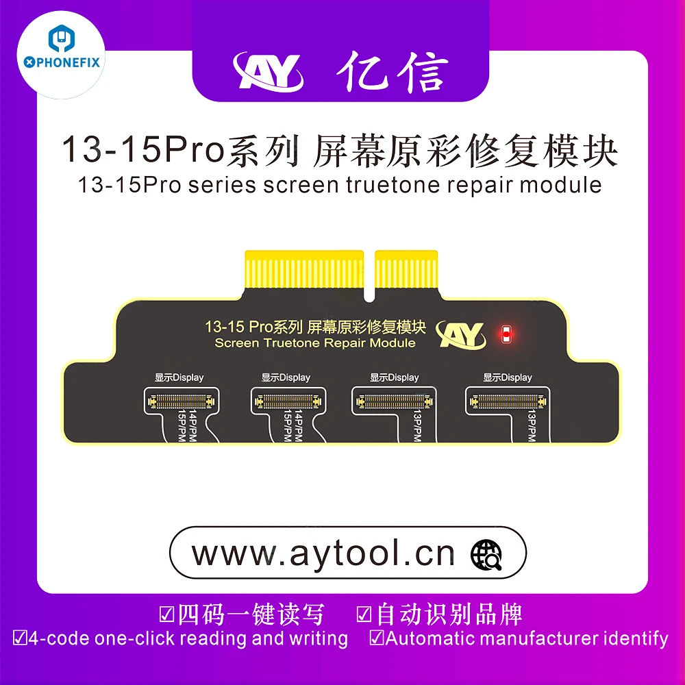 AY A108 BOX Face ID Programmer For iPhone X-15 Pro Max Dot Matrix Projector Repair True Tone Fix Battery Health Data Change Tool