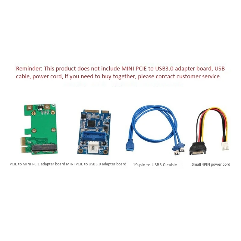 Tarjeta adaptadora PCIE a Mini PCIE, eficiente, ligera y portátil, tarjeta adaptadora a USB3.0