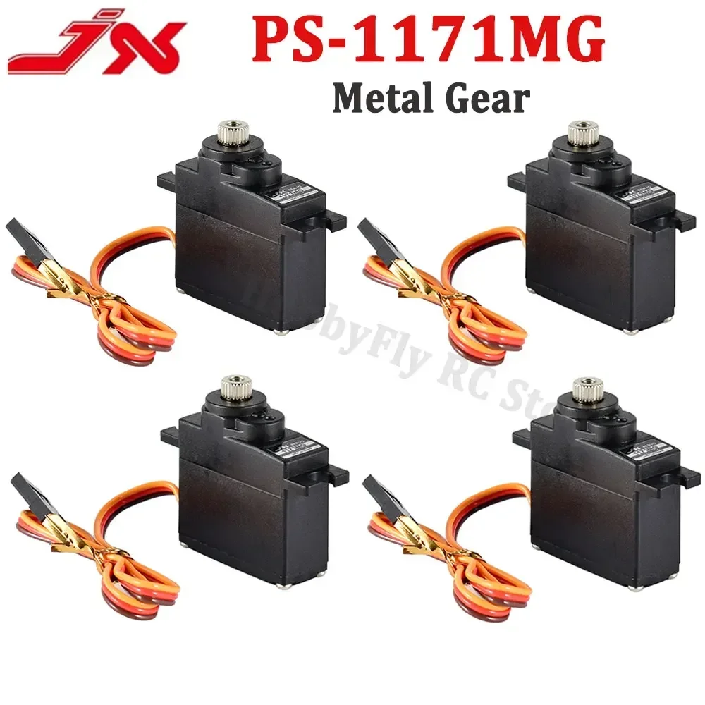 JX-PS-1171MG Servo analógico de 17g y 3,5 KG, engranaje de Metal, núcleo de hierro, Mini Helicóptero, Avión, Robot, piezas de bricolaje