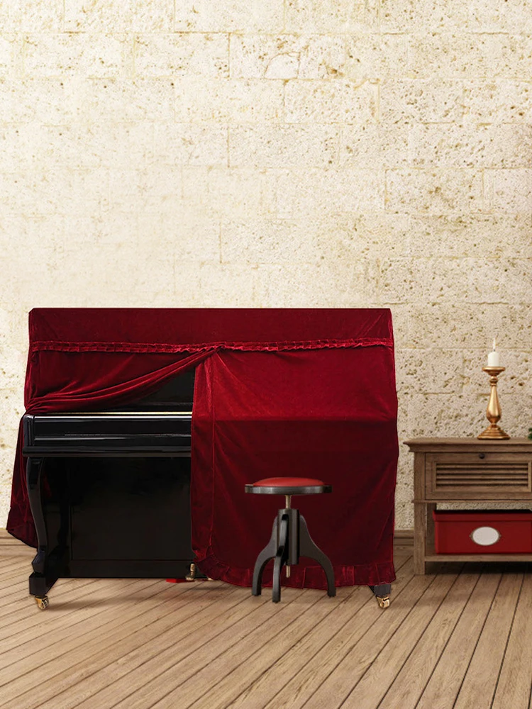 

Защитный чехол для клавишного инструмента, чехол для пианино, защищает от пыли и загрязнений, тканевый защитный чехол для клавишных инструментов