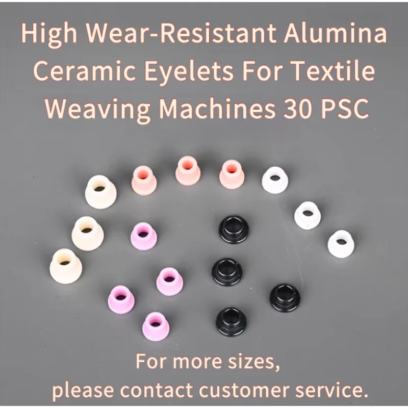 High Wear-Resistant Alumina Ceramic Eyelets Textile Weaving Machines 30 PSC