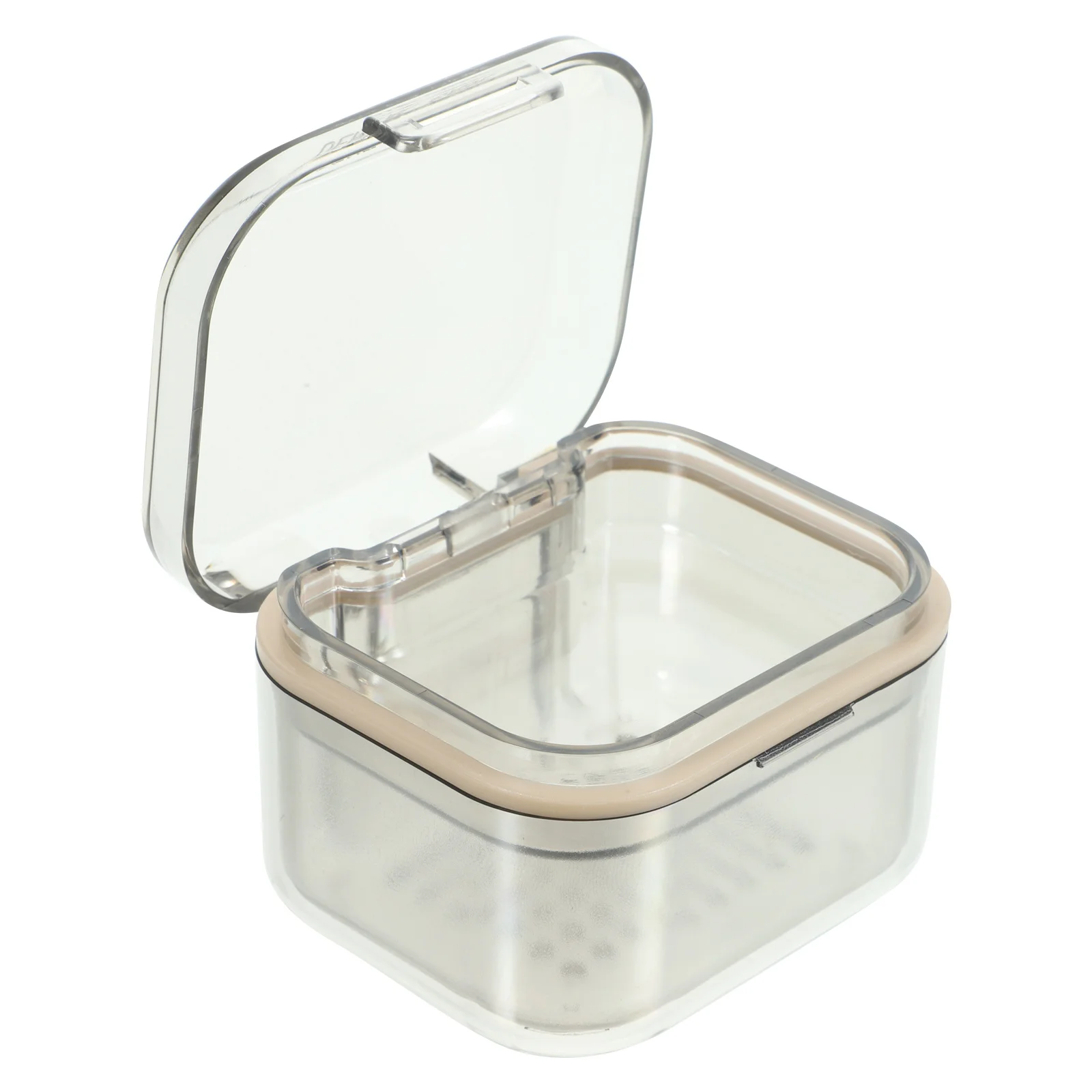 

Braces Cleaning Box Compact Denture Storage Case Portable False Tooth Holder Travel Denture Container Orthodontic Care Tool