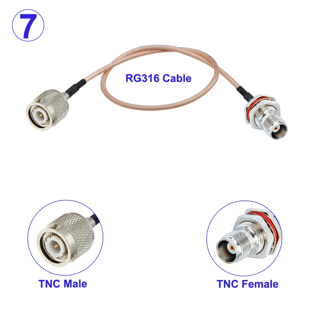 Рисунок 5 - TNC RG316 кабель RP-TNC/TNC штекер-TNC