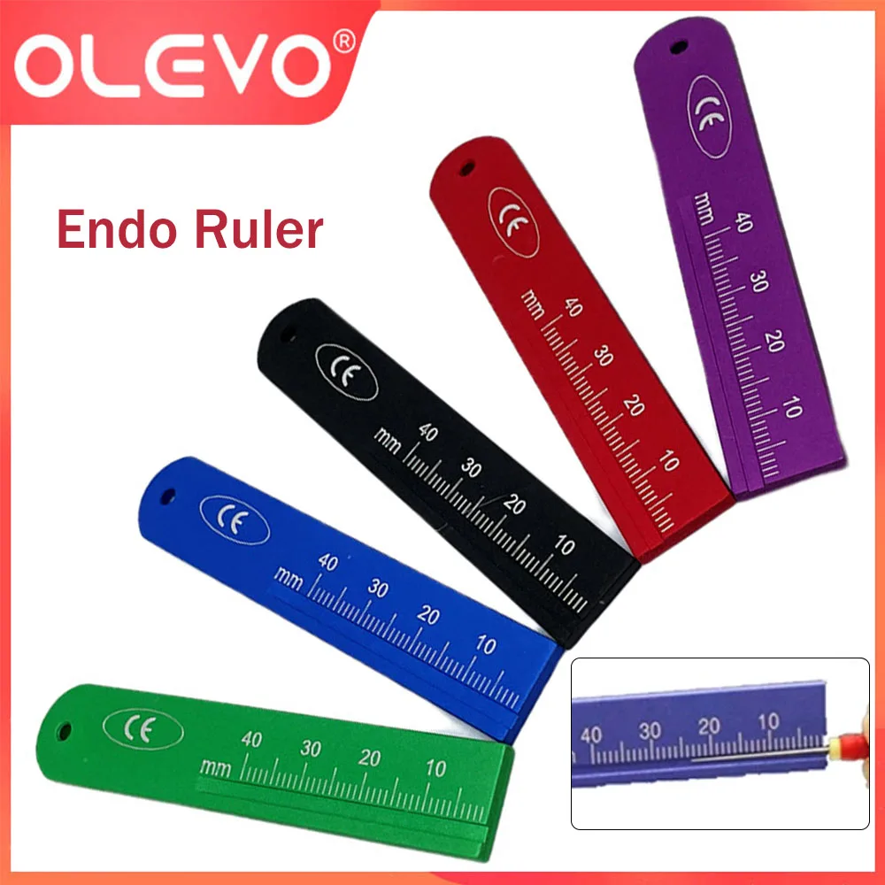 OLEVO 1 Pc strumenti dentali Endo righello Span misura scala canale radicolare righelli di misurazione endodontici strumenti di odontoiatria in alluminio