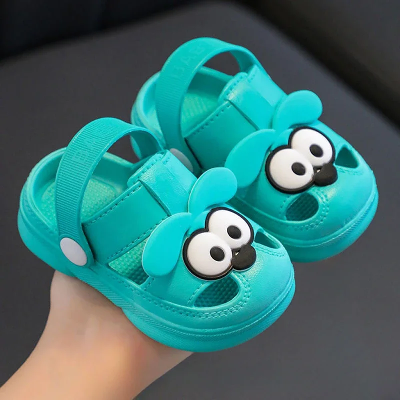 2024 Summer New Baby Hole Shoes Children Nice Non -slip Soft Floor Old Boys Girl Beach Sandals 1 -5 Years