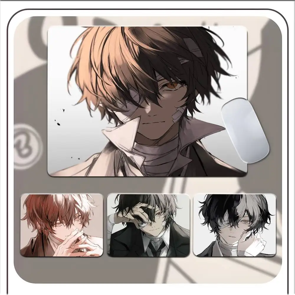 Anime Bungo Stray Dogs Small Mousepad Keyboard Pad Laptop Cushion Non-slip Deskpad