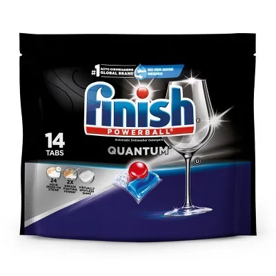 Quantum Dishwasher Detergent Tablets - 14ct for Kitchen Dish Cleaning and Everyday Use