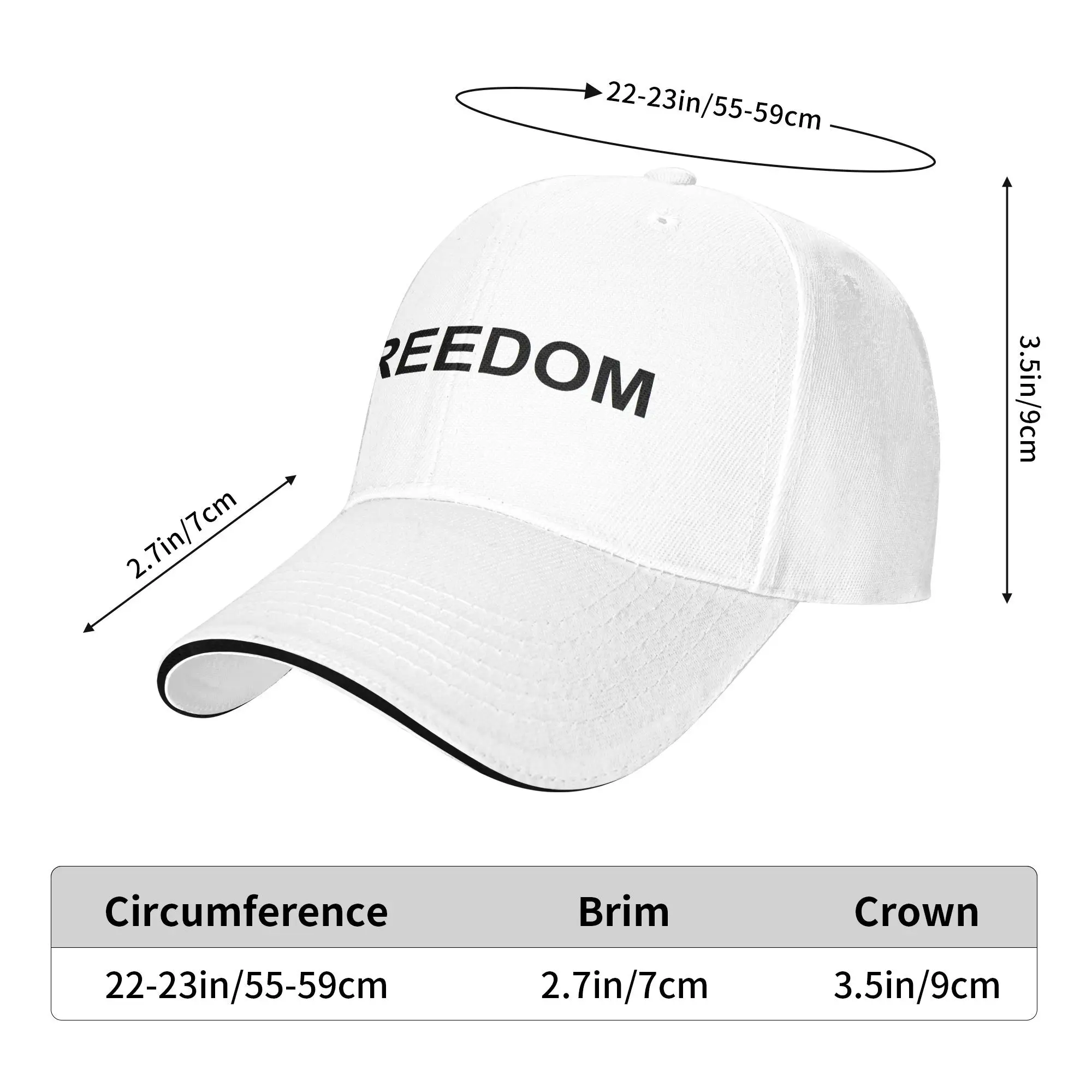 Charlie Kirk libertà Berretto da baseball casual Sport all'aria aperta Cappello da camionista Berretto da baseball estivo regolabile da uomo per adulti