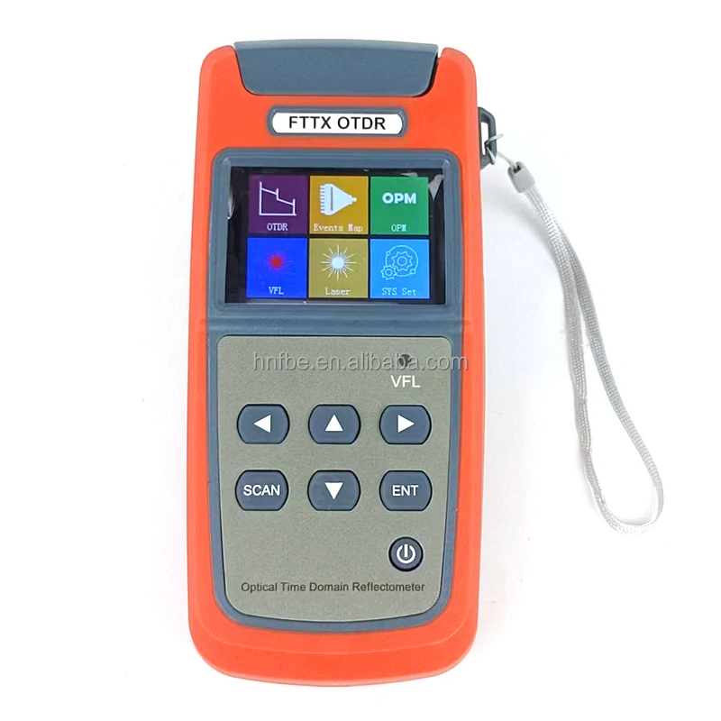 Handheld  OTDR 60KM Optical Fiber Ranger 1550nm Optical time domain reflectometer with VFL FC/SC Connector