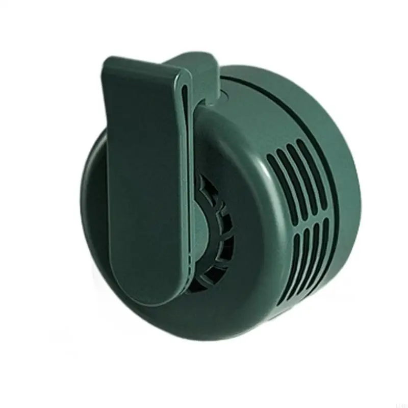 مشبك مروحة صغير محمول وهادئ بدون شفرات، مشبك تبريد صغير على المروحة، قابل للتعديل 3 سرعات، مروحة خصر للسفر في الهواء الطلق #2