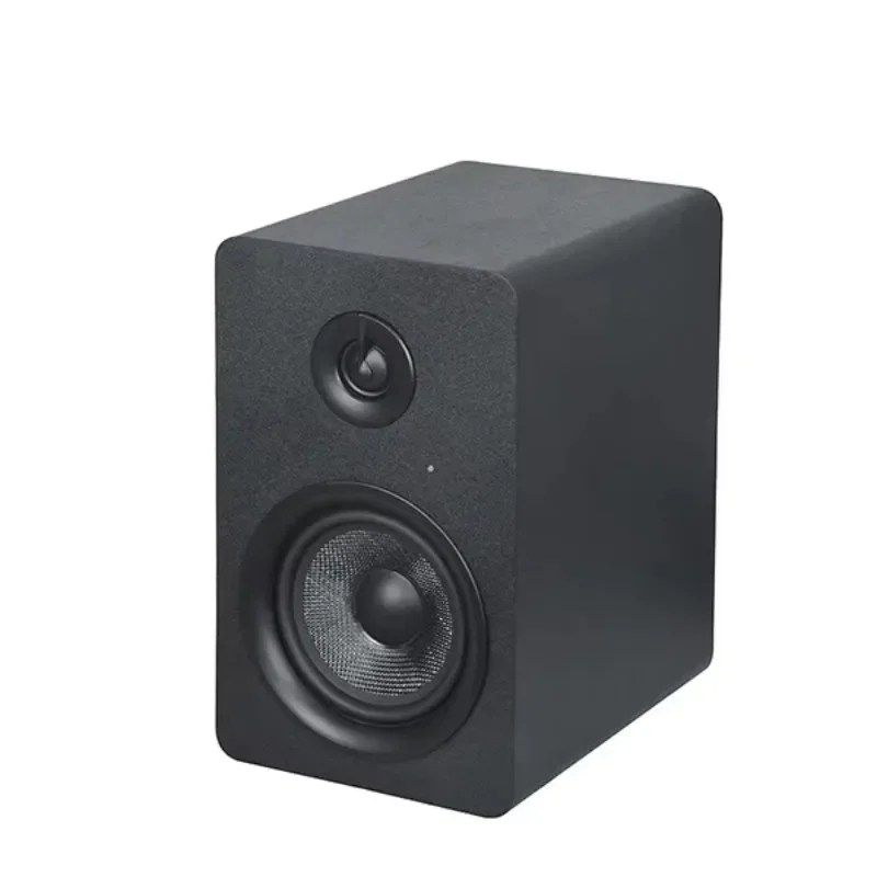 

2024 Wooden 100W 5 Inch Woofer Bass XLR TRS Home Lab DJ Professional Powered Active Studio Speaker