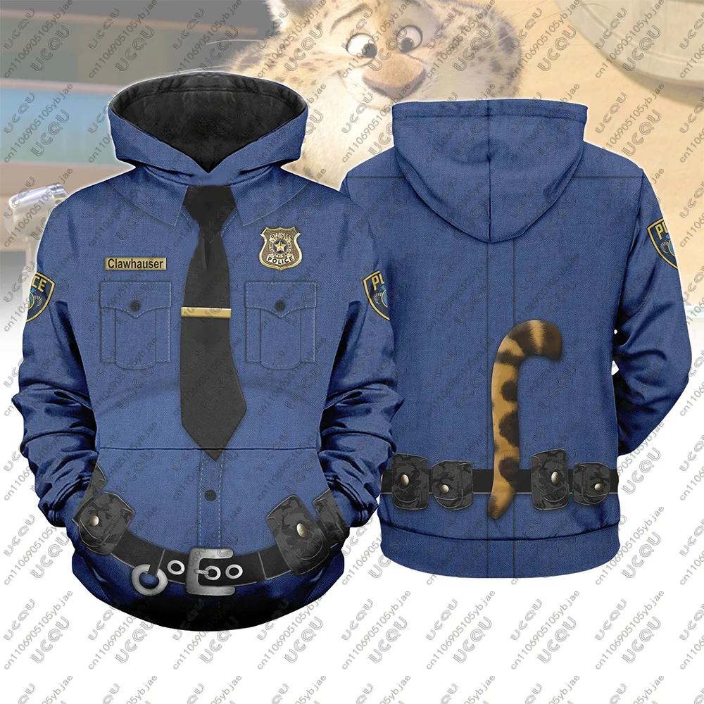 2026 الكبار الأطفال هالوين تأثيري Y2k Z-Zootopia الشتاء البلوز المحملة هدية تي شيرت المملكة C-الشيف بوجو/غاليري هوديي