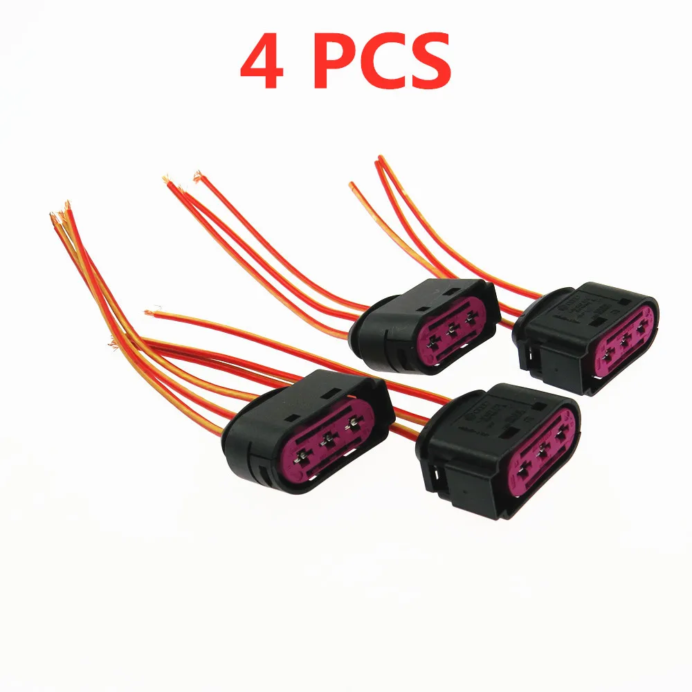 4Pcs Battery Fuse Box Connect Plug Cable Pigtail For VW Jetta Golf 4 MK4 Sharan Bora Caddy Seat Leon Toledo Audi A3 TT 1J0937773