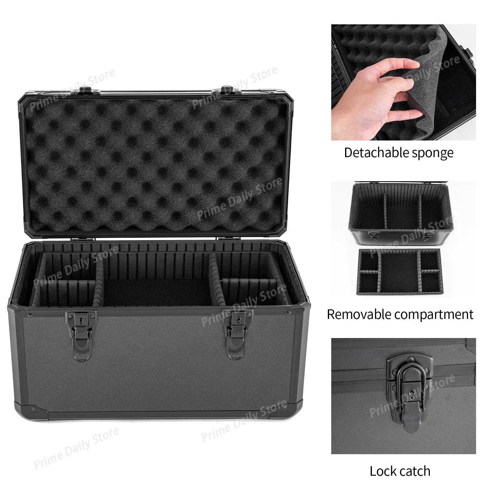 Aluminum Hard Shockproof Portable Tool Storage Chest Arranger For Car Vinyl Wrap Window Tint Film Installation Kit Gadgets