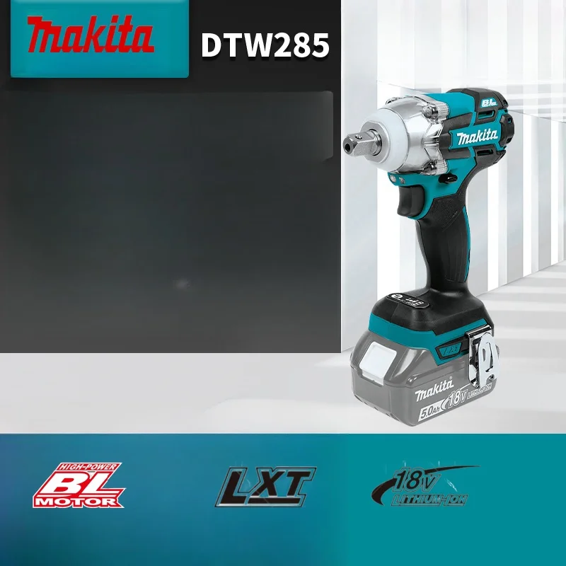 

Makita DTW285 Rechargeable Impact Wrench Brushless 18V Electric Wrench Wind Gun Electric Tool High torque cordless