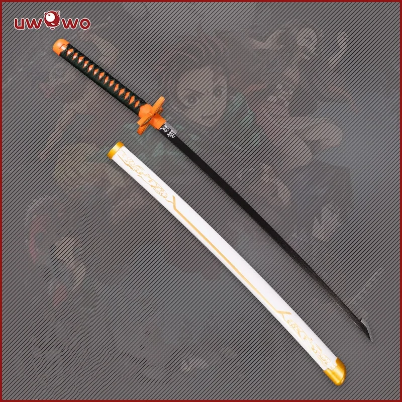 En Stock, Espada Katana de Cosplay UWOWO, Réplica 1:1 de Kamado Tanjiro/Shinobu/Rengoku/Kyoujur/Nezuko, Accesorio para Cosplay