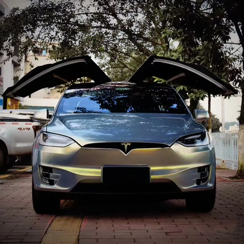 

Delution Light Grey Gold Car Wrap Vinyl Film 3-Year Warranty Air Release Channel with Low Tack Glue Decals Roll Sticker