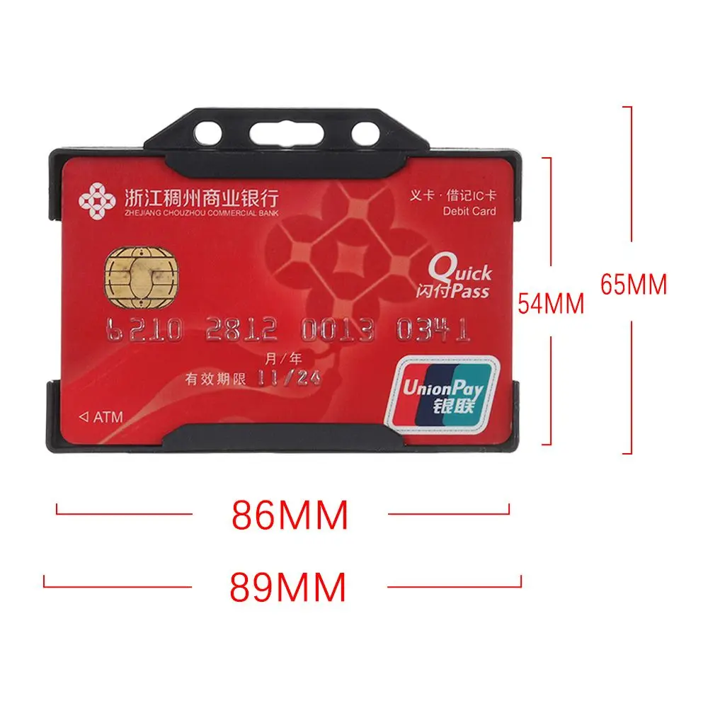 Housse de protection unisexe pratique, étui d'identité multi-usage, porte-cartes de travail pour bureau et école, pochette pour carte d'identité, pochette pour carte nominative