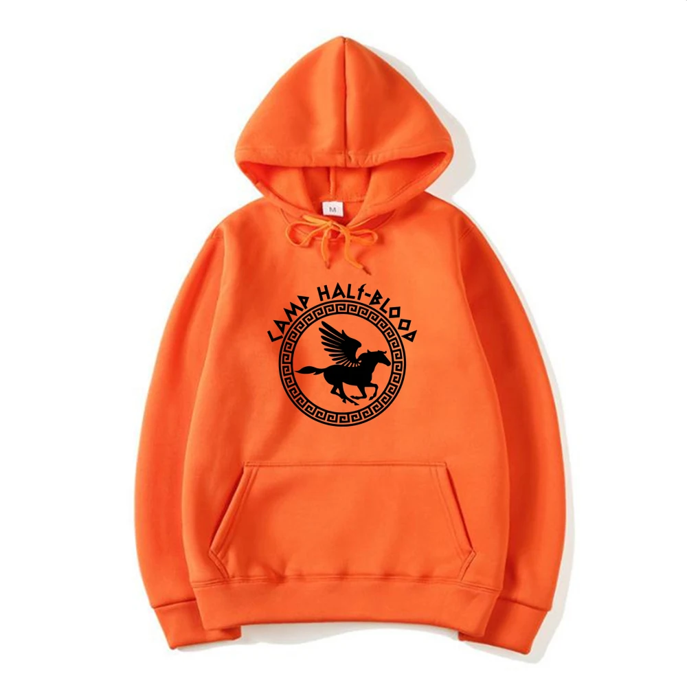 Camp Half Blood Hooded Sweatshirt Fall Training Camp Game Hoodie Unisex Graphic Hoodies Women Pullover Halloween Magical Gift