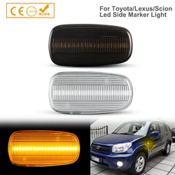 LED Side Marker Lamp Amber Side Fender Turn Signal Lights For Toyota Allion Altezza bB Corolla Crown Celsior FunCargo Echo Verso