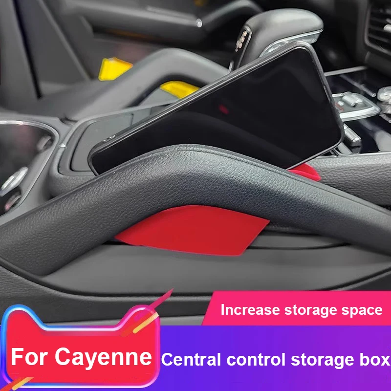 

For Porsche Cayenne 2011-2018 Center Console Gap Storage Box Car Accessory Central Armrest Storage Box Container Organizer