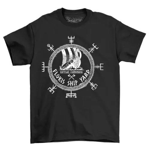 Floki Ship Yard - Viking Approved Funny T-Shirt, 100% Cotton, Unisex Printed Des