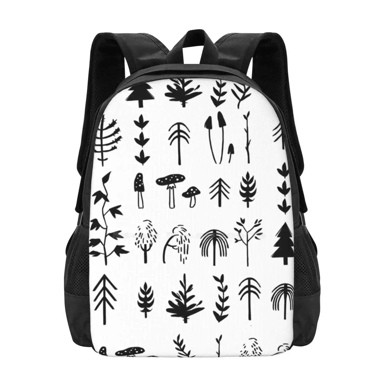 Autumn Pattern Pattern Design Laptop Travel School Bags Plants Pattern Autumn Cute Trees Nature