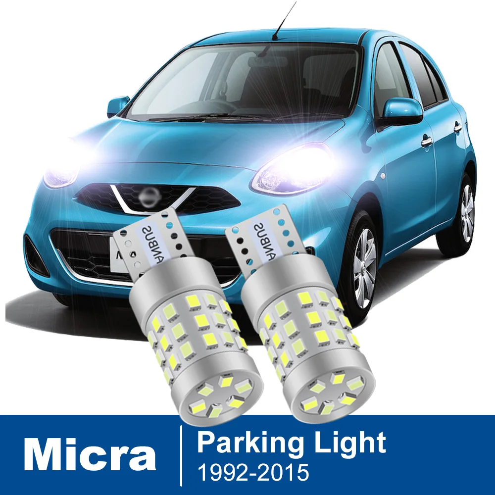 

2Pcs Led Parking Light For Nissan Micra 1992-2005 2006 2007 2008 2009 2010 2011 2012 2013 2014 2015 Accessories Clearance Lamp