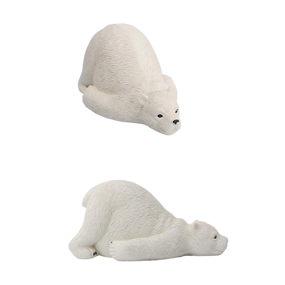 

Cute Polarbear Covers Toilet Bolts-Caps Personalized Decorative Prop For Bedroom Bathroom