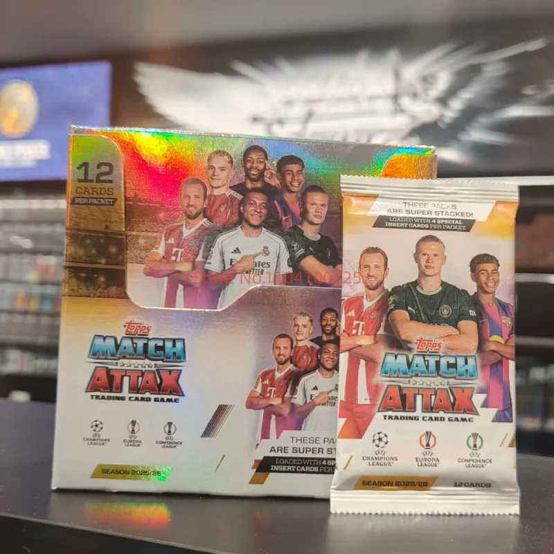 2026 الموسم الجديد مباراة Attax Eco Pack بطاقة تجارية شحن سريع مجموعة بطاقات ألعاب الأولاد هدايا عيد الميلاد #5