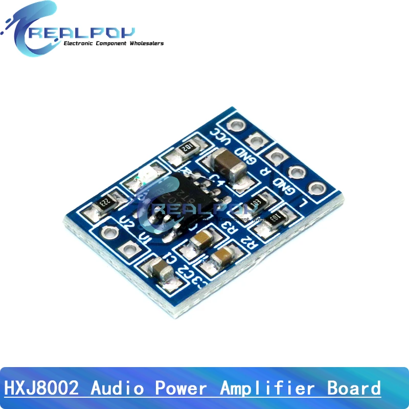 Mini HXJ8002 Audio Power Amplifier Board Module BTL Audio Amplifier Module 3W Mono Channel Voice Low Noise 2.0-5.5V for Speaker