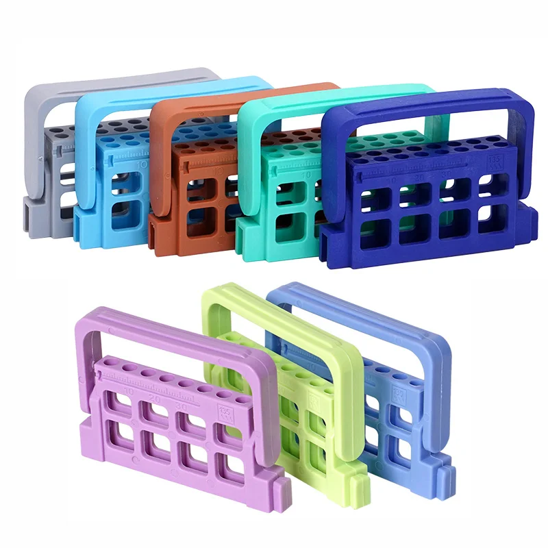 

1pc Dental Endo Files Holder 8/16 Holes Endo Stand Endo Tray For Endodontic Files Organizer Autoclave Dentist Lab Instrument
