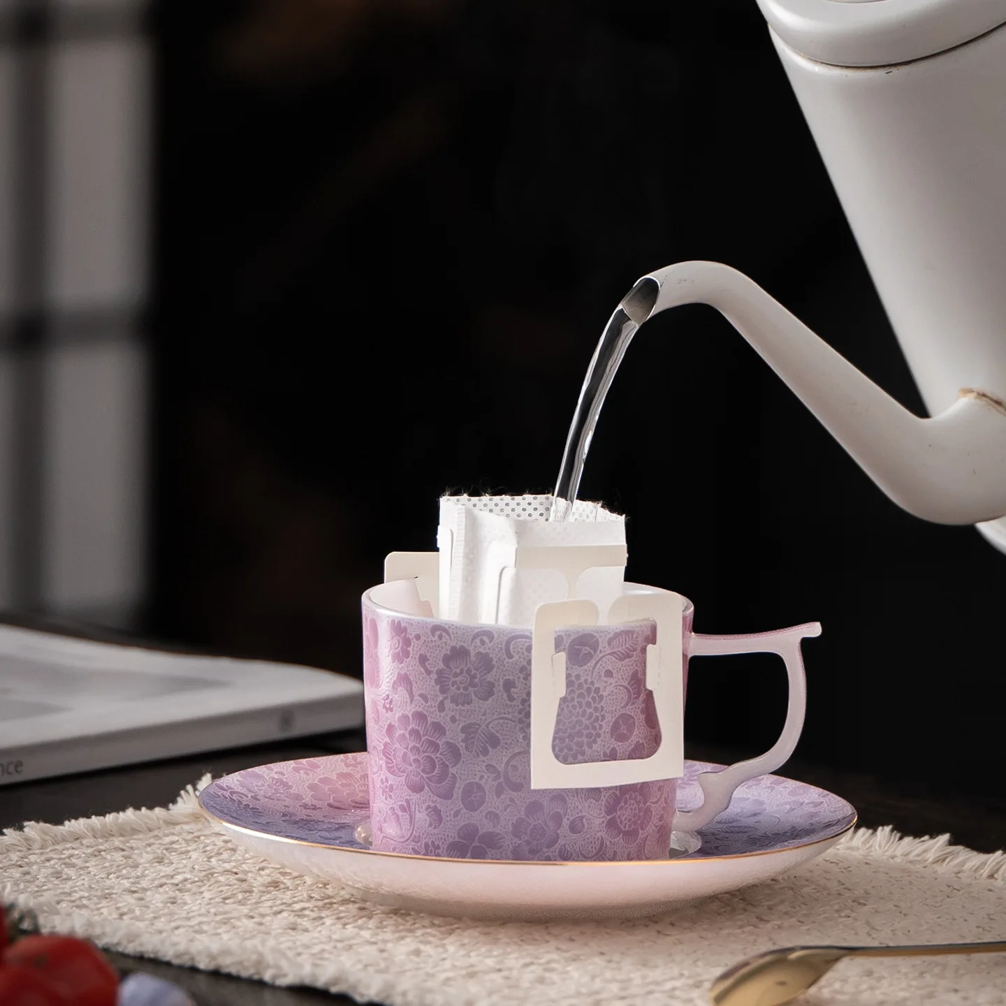 Coffee And Saucer Gift Set Ceramic Mug Couple Mugs Women s Drinking Cup