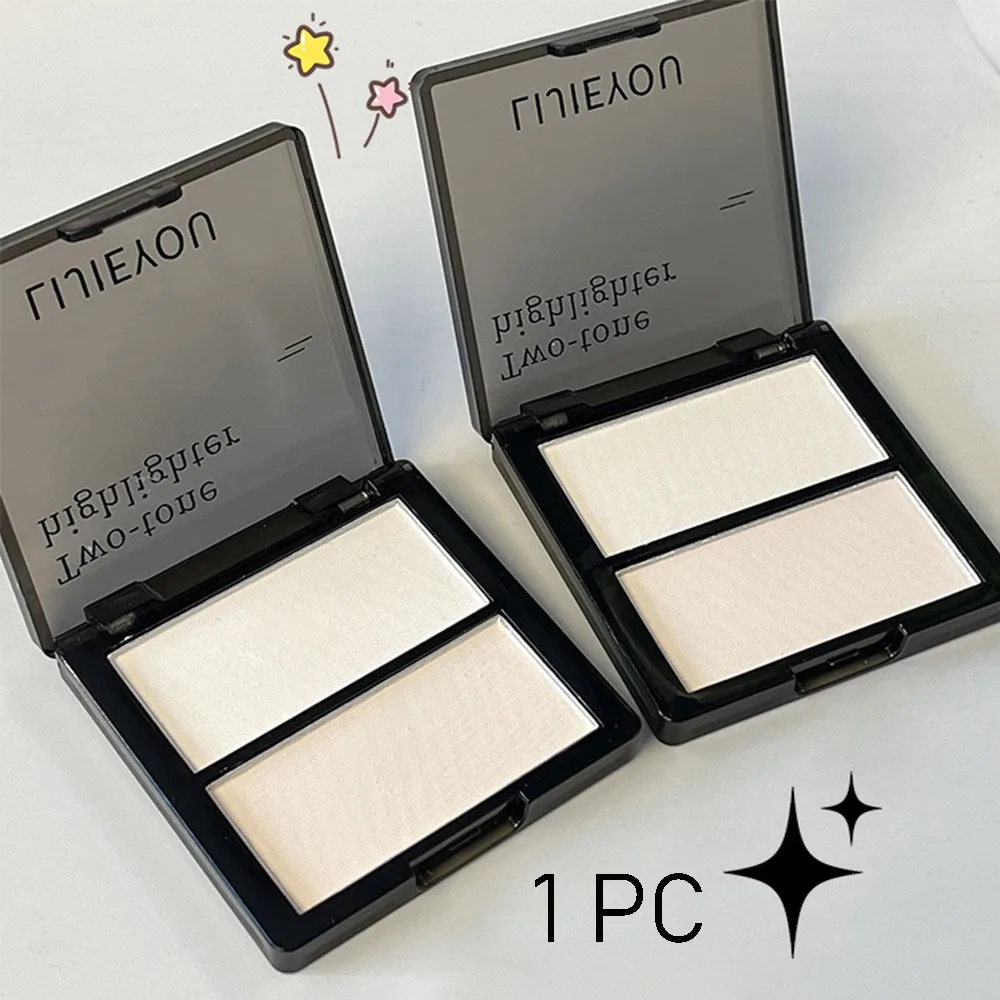 Double-color High-shine Contour Palette Reduce High Cheekbones Deepen Eye Matte Highlighter Smooth Enhancement Eye Contour