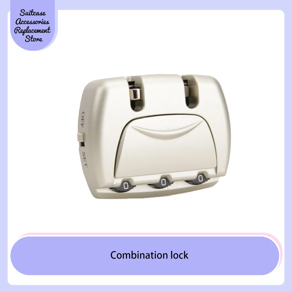 Fixed combination lock, black fixed lock, luggage fixed lock quality assurance, factory direct sales, fashion solid