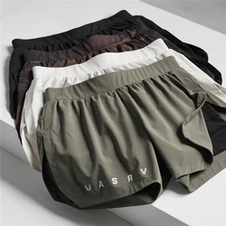 Short de course respirant à séchage rapide pour homme, pantalon de basket-ball, pantalon d'entraînement de gym, pantalon d'exercice de fitness, 2 en 1, été, nouveau, 2024