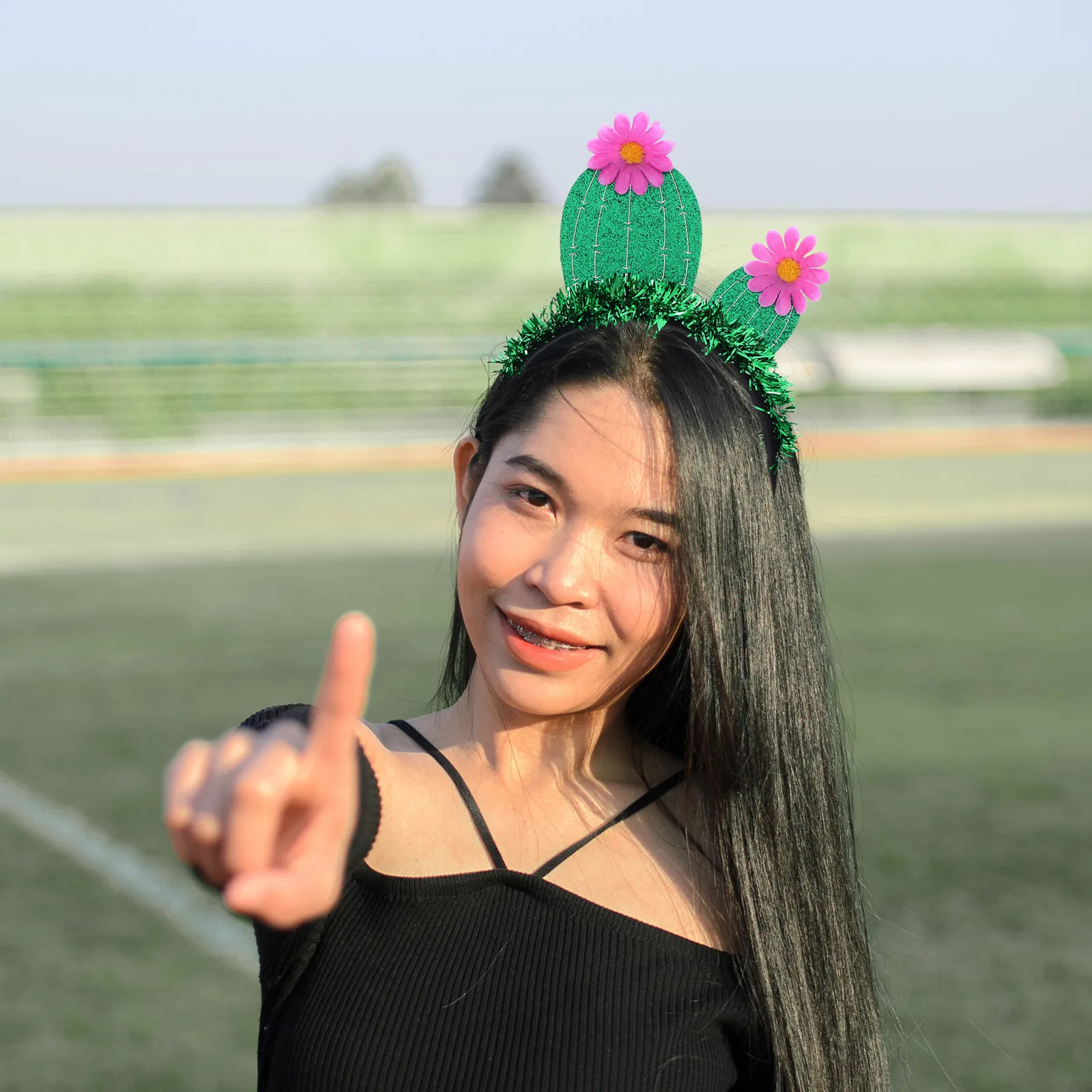 

3 Pcs Cactus Headband Party Hair Hoops Beach Decorative Cosplay Novelty Festival Women Tropical Comfort Material Design