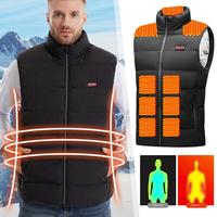 9 Heated Vest Zones Electric Heated Jackets Men Women Sportswear Heated Coat Graphene Heat Coat USB Heating Jacket For Camping