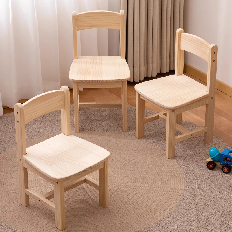 كرسي من الخشب الصلب لدراسة الأطفال كرسي صغير مريح ومريح منزلي للأطفال كرسي بذراعين للأطفال لغرفة النوم