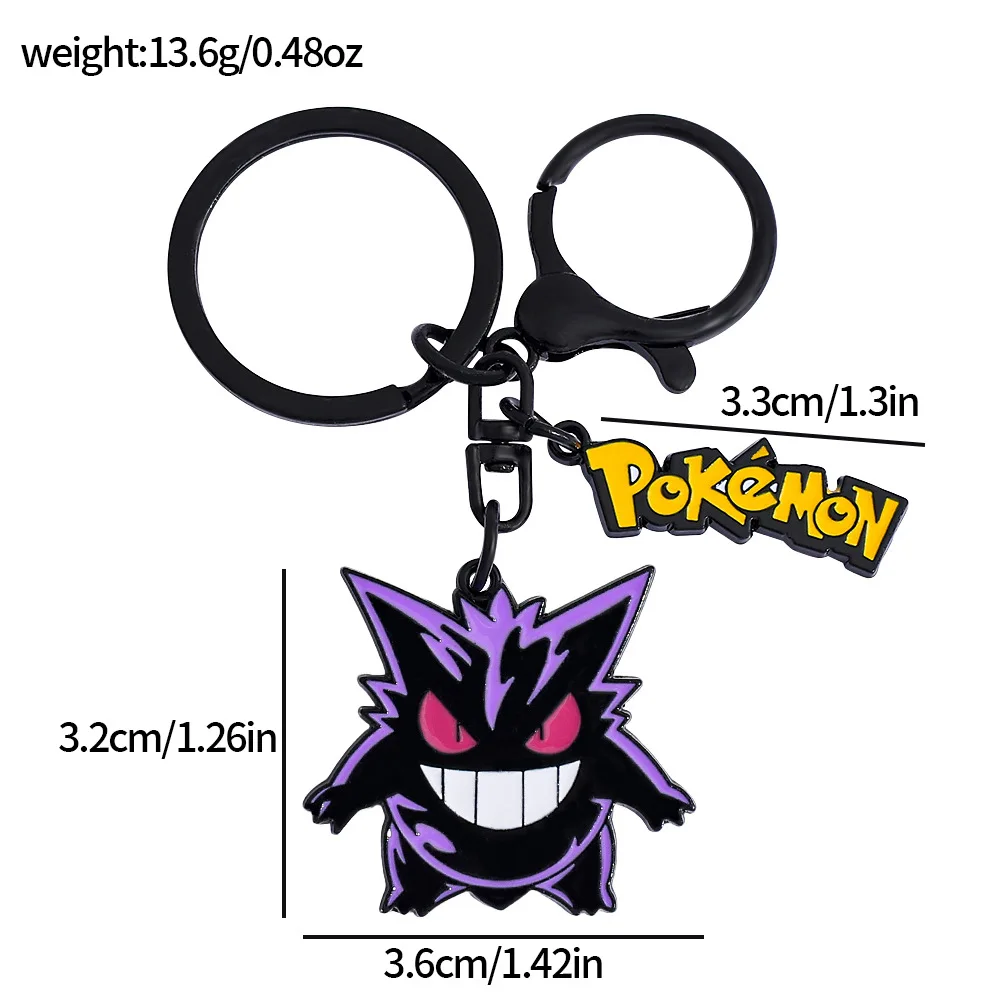 Monster Keychain Cute Anime Cartoon Kawaii Ornaments Kids Schoolbag Decoration Key Ring Festival Gift view 4