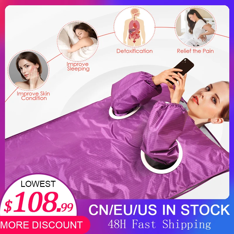 

Electric Sauna Blanket for Sliming, Beauty Blankets, Weight Loss, Detox Therapy Machine, EU, US Plug