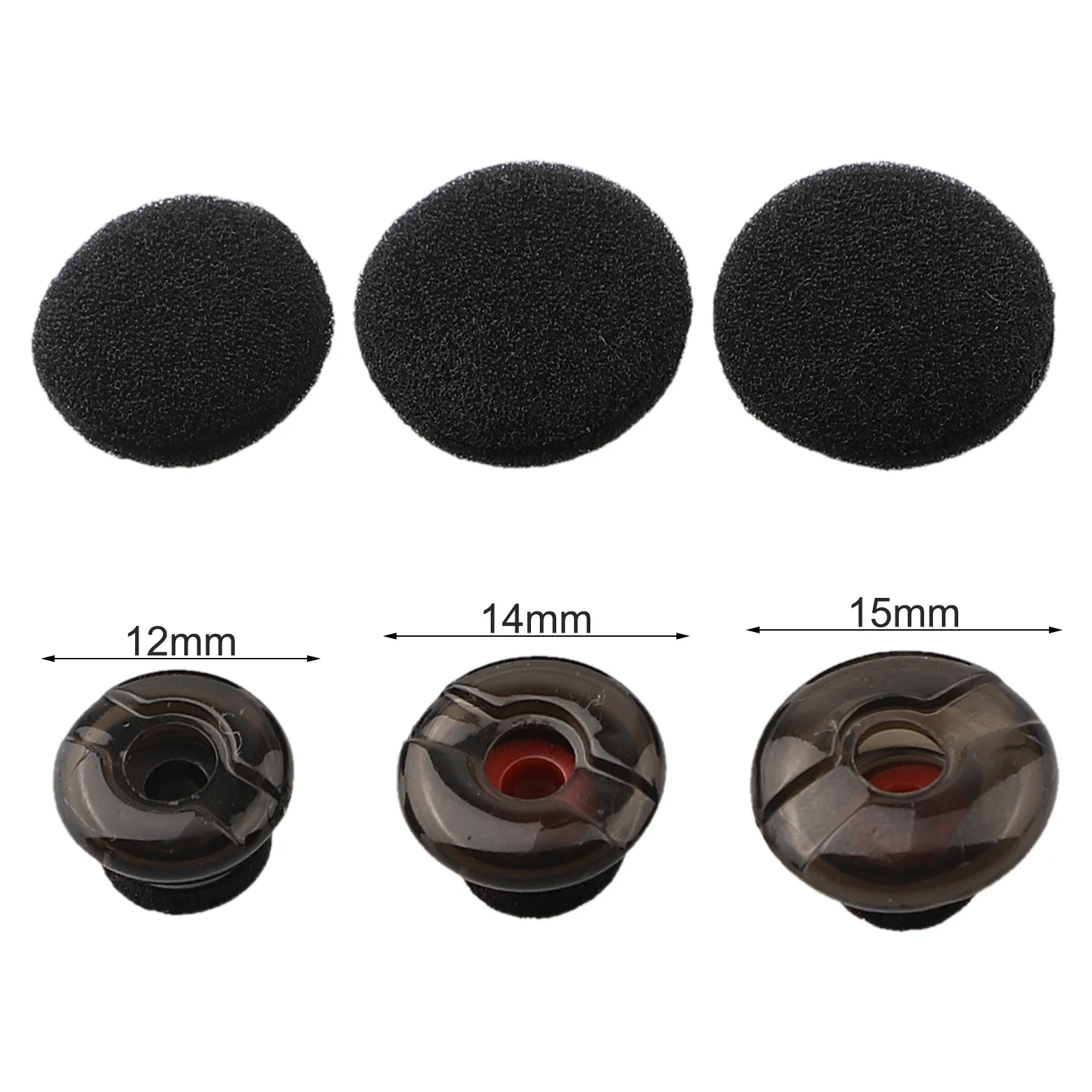 Bouchons d'oreille en mousse de silicone pour Communautés tronics Pro, Pro HD, bouchons d'oreille de remplacement, embouts d'écouteurs, mousse noire, accessoires banane, V5200