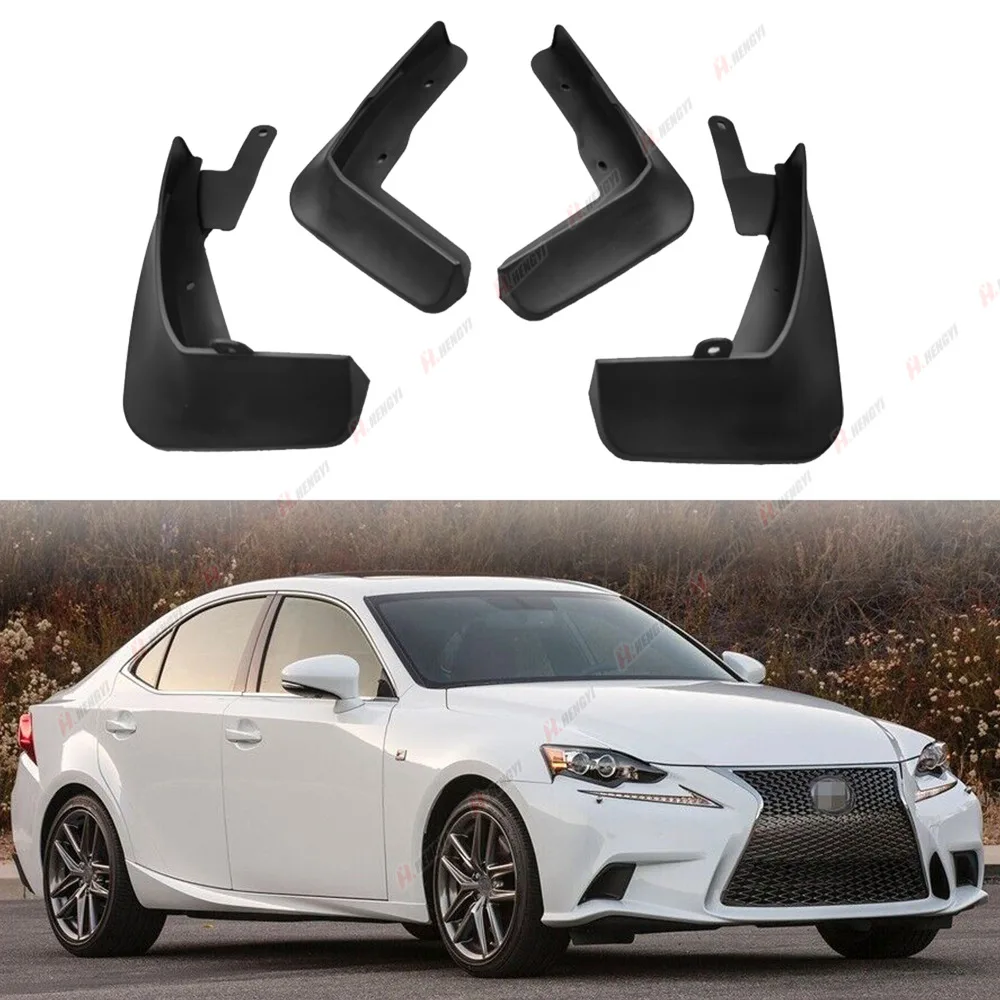 

Mud Flap Flaps Splash Guards Mudguards FOR 14-20 Lexus IS250 IS300 IS350 Sedan