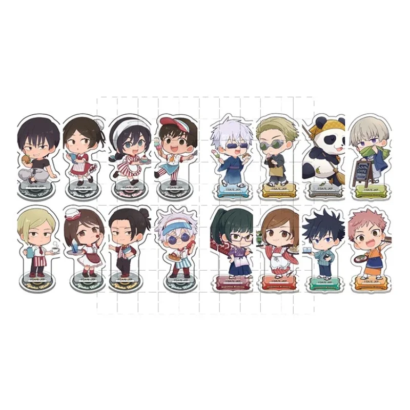 Game Geto Suguru Yuji Itadori Gojo Satoru Acrylic Stand Doll Anime Fushiguro Megumi Mini Figure Model Plate Cosplay Toy For Gift