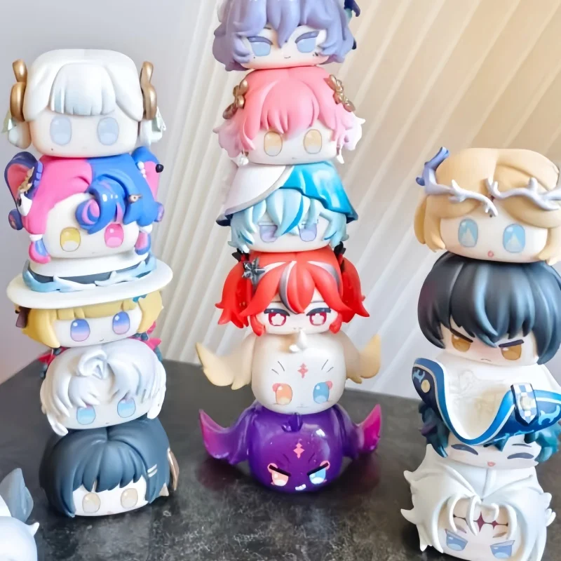 

New Fun Wuthering Waves Genuine Dumpling Stacking Blind Box Moe Bead Doll Cartethyia Mystery Toy for Collectors Gift