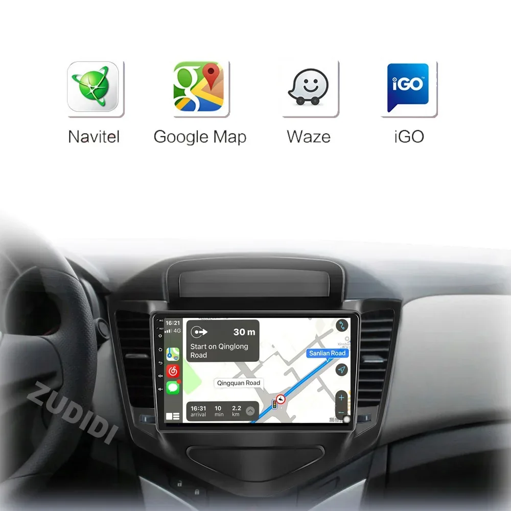 8 Core Car android 13 multimedia For Chevrolet Cruze 2008-2012 Car Radio Video Player Autoraido Carplay 4G GPS 2 din dvd
