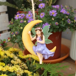 1pcs Pure Love, Moon Fairy, Valentine's Day Gift, Family Gift, Spring Garden Decoration Pendant, Handmade Resin Crafts