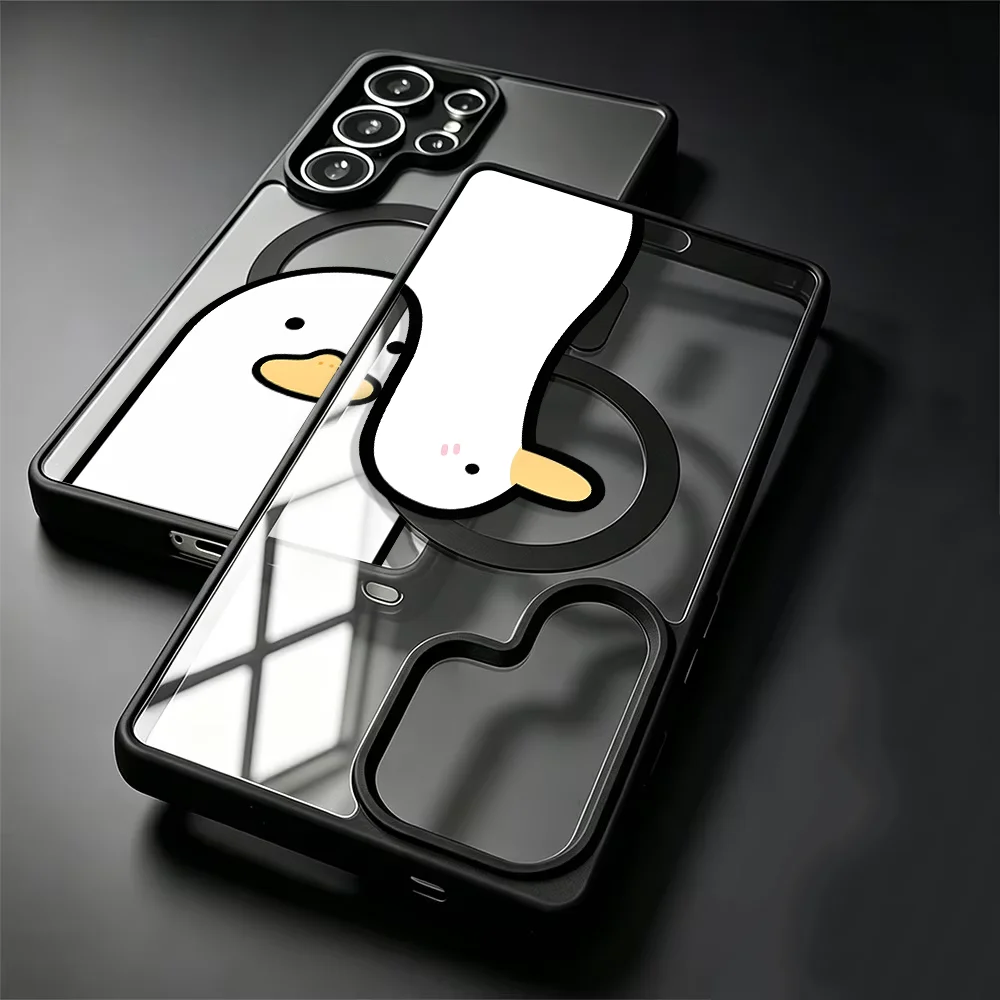 Simple Profile Duck Back Phone Cover Magsafe Case for Samsung Galaxy S26 Ultra S22 S24+ S23 S25+ S25 Plus S24 FE S22+ S26+ S23+