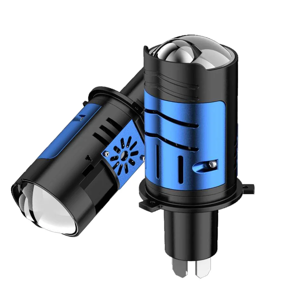 140W H4 LED Headlight Bulb Projector Lens Canbus Mini H4 Bi 30000LM 6500K High Low Beam Turbo Fan Car Light 9003/HB2 Plug &Play