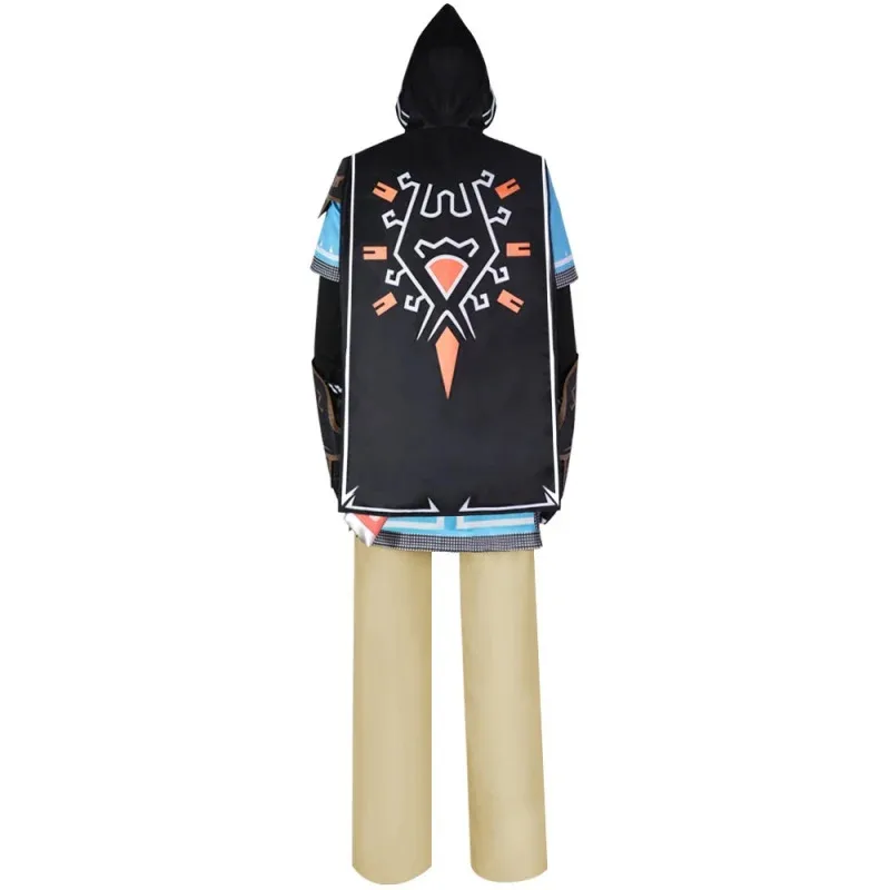 ☆ ☆ أ 2025 للأطفال/الكبار ربط تأثيري حلي شعر مستعار قميص عباءة الاطفال النساء الرجال لعبة وتتسابق هالوين الدعاوى جديد s5g7epp ❤